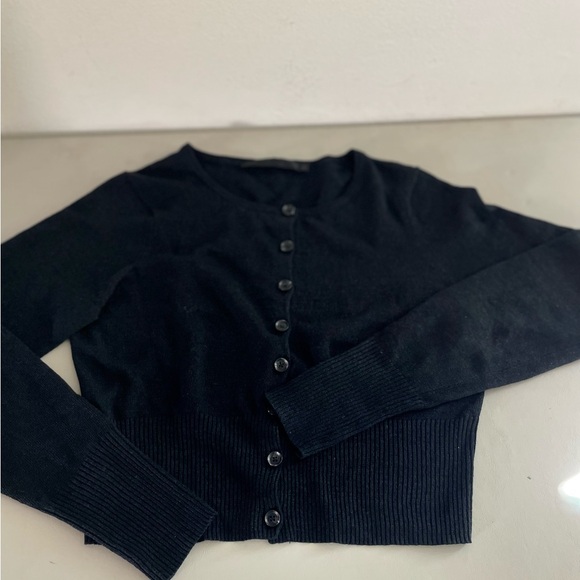 Jenni Kayne Finley Cardigan Black Linen Small - Picture 6 of 10